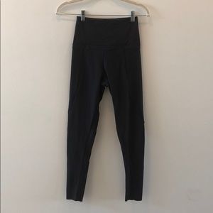 Oysho black laser cut high waisted leggings